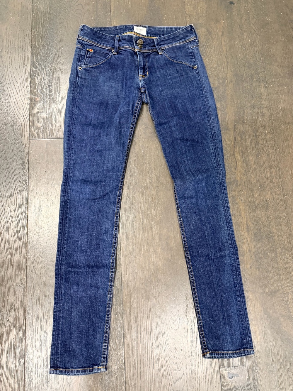 Hudson Jeans Womens Slim Skinny Dark Indigo Denim 26